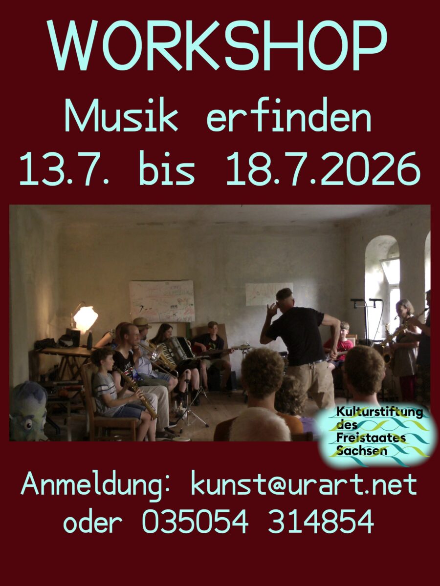Workshop Musik erfinden vom 13. bis 18. Juli in Bärenstein